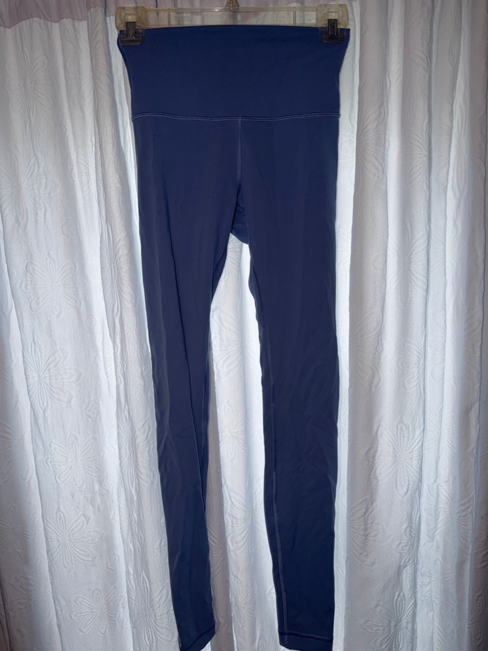 High-Waisted Blue Leggings